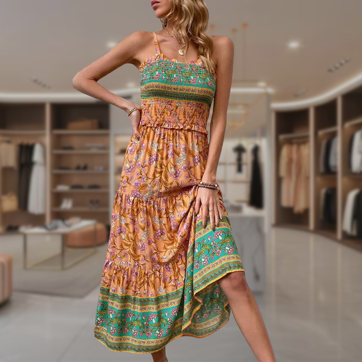 Women's Floral Boho Summer Dress | Kinley