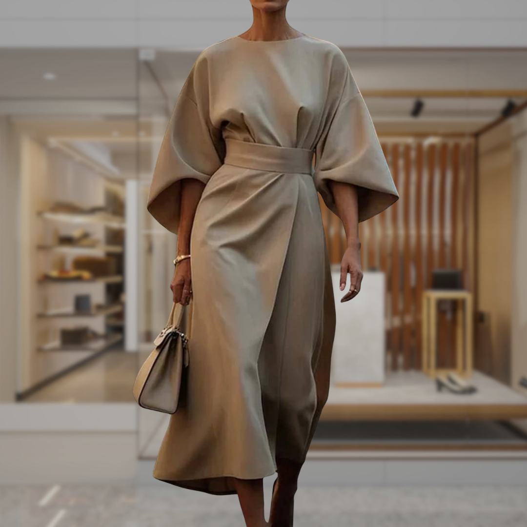 Women’s Belted Wrap Midi Dress | Haylie