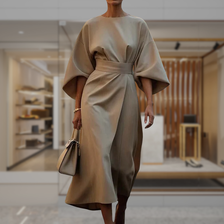 Women’s Belted Wrap Midi Dress | Haylie