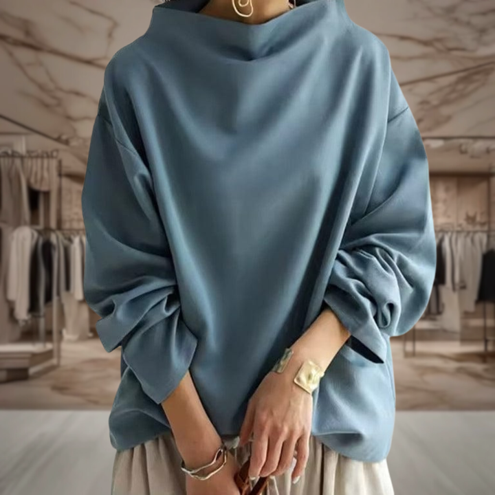 Women's Oversized Cowl Neck Sweater  | Eva