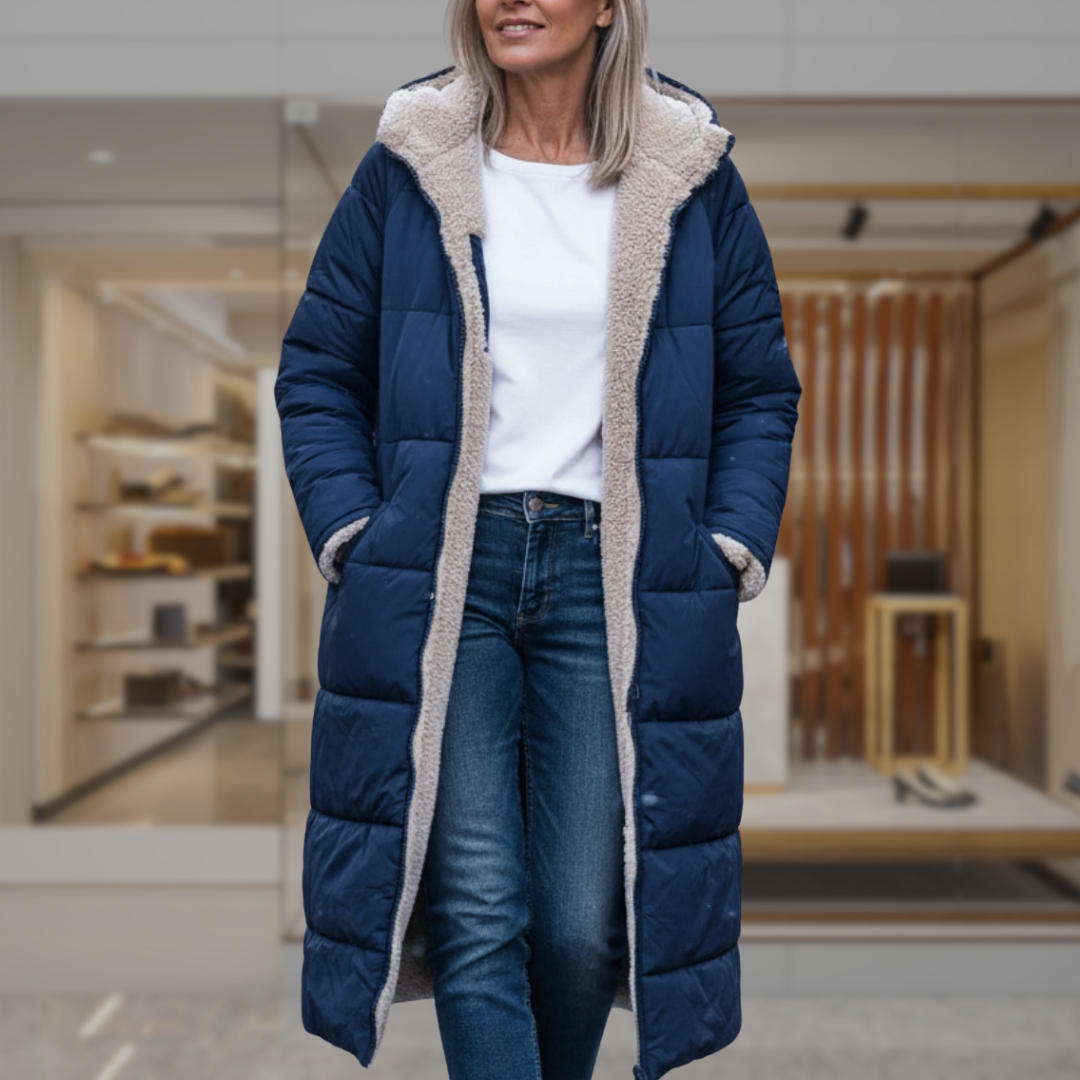 Women's Sherpa Lined Quilted Puffer Jacket | Livia