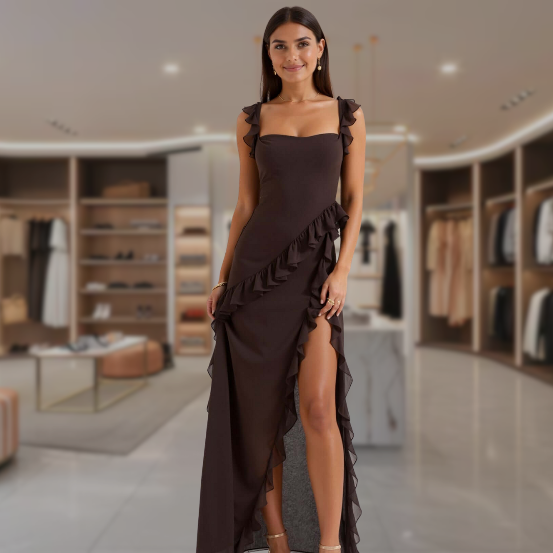 Women’s Ruffle Formal Maxi Dress | Lillie