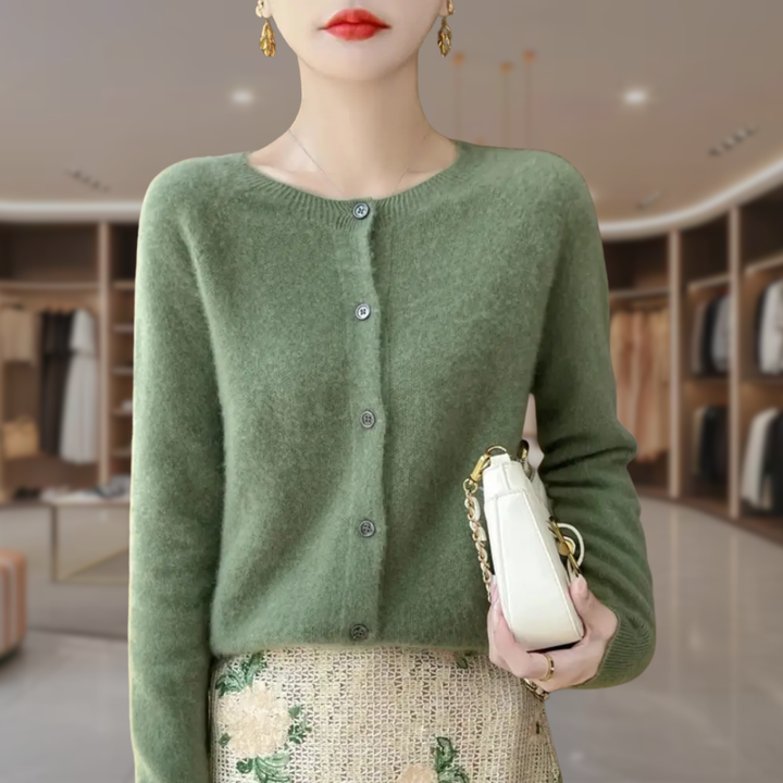 Women's Button Up Cropped Cardigan Sweater | Paityn