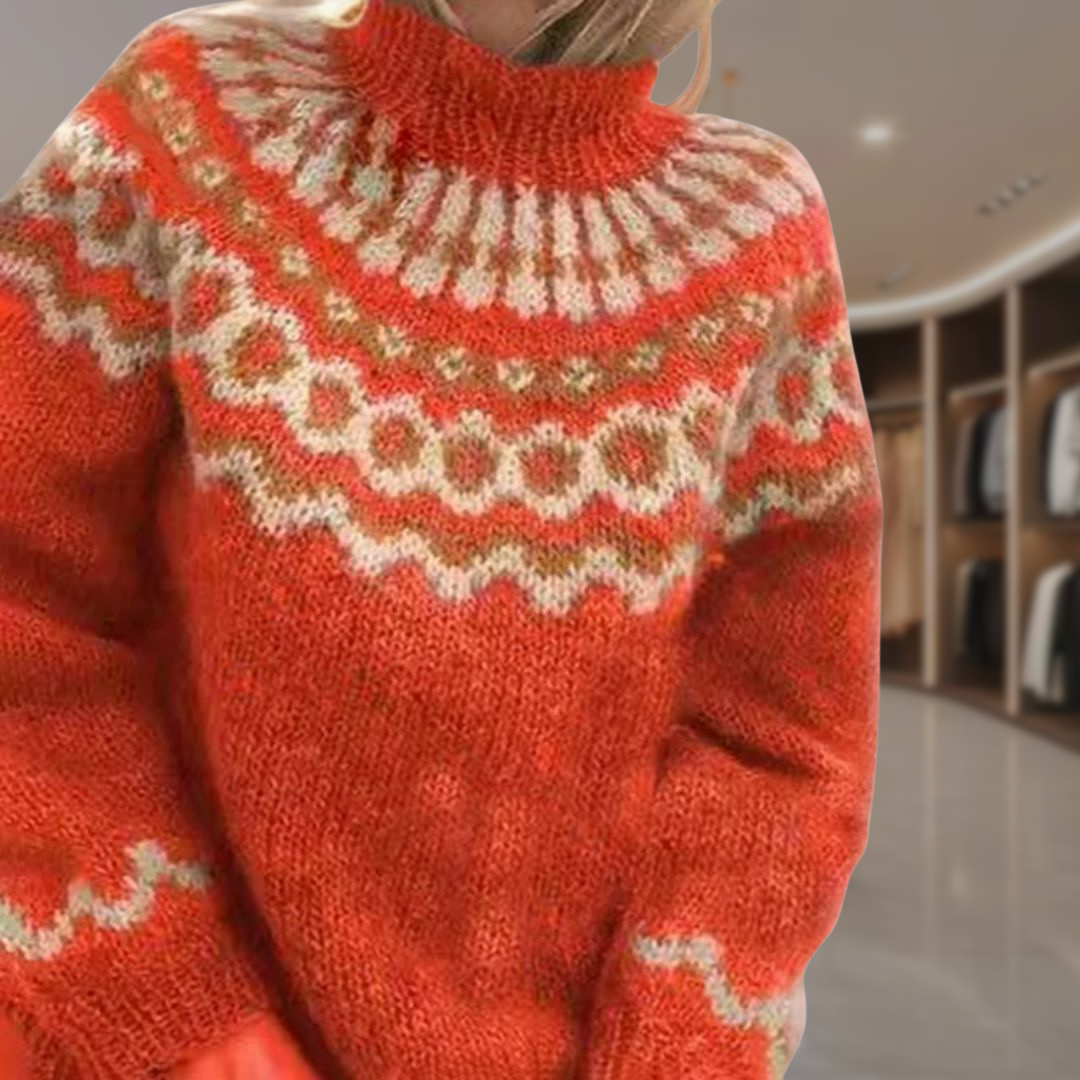 Women’s Fair Isle Turtleneck Sweater | Linda