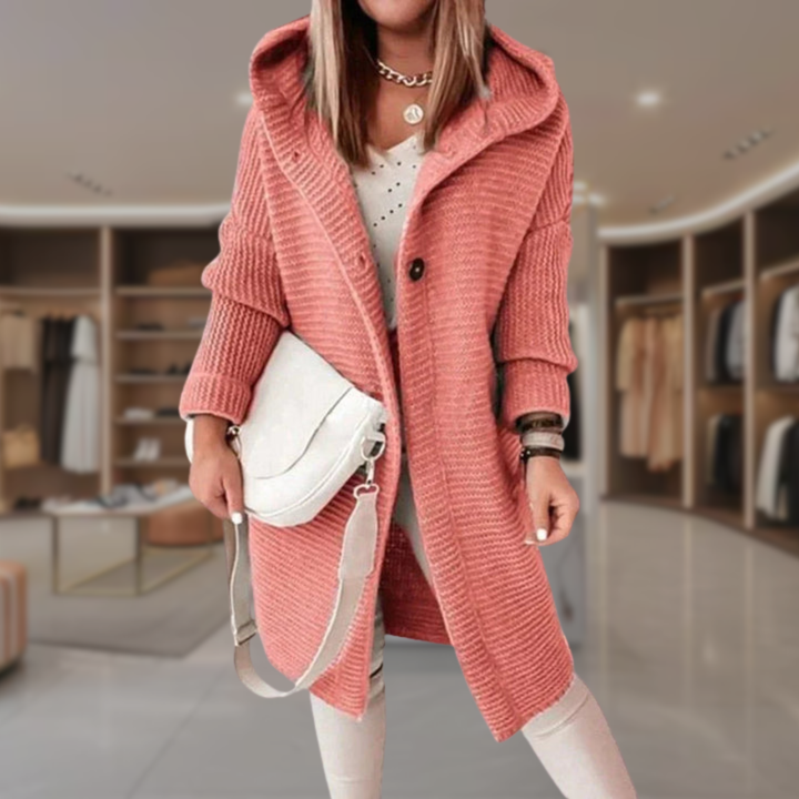 Women’s Hooded Wool Duster Coat | Alina