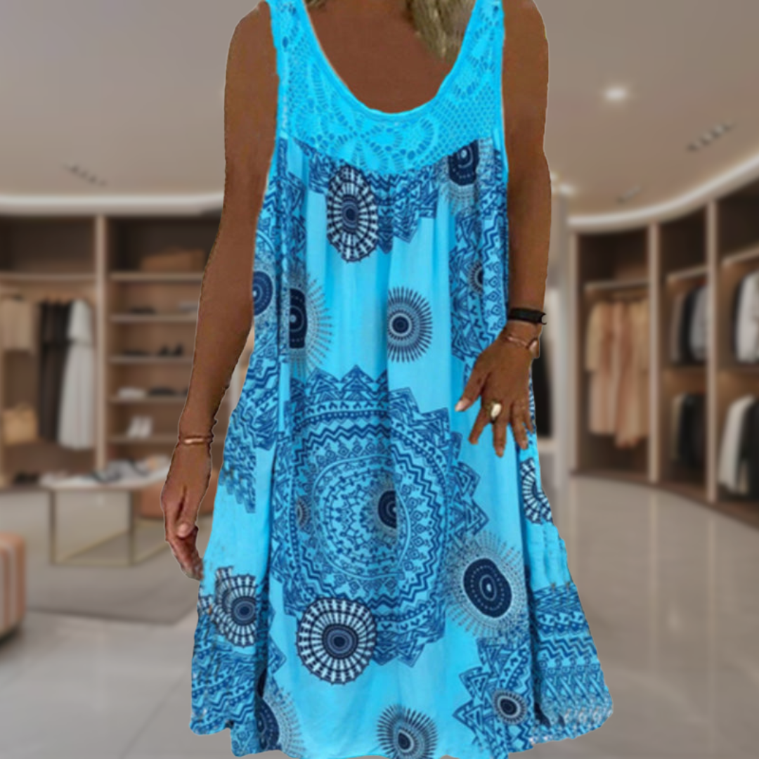 Women's Boho Casual Midi Dress | Maggie