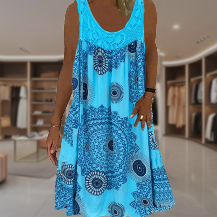 Women's Boho Casual Midi Dress | Maggie