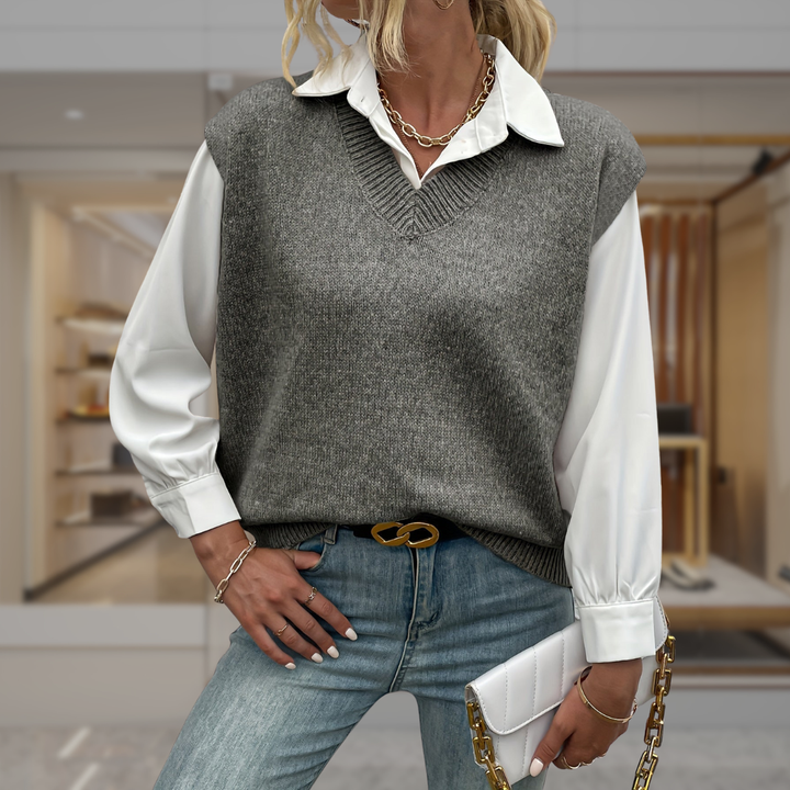 Women’s Classic Knit Sweater Vest | Thalia