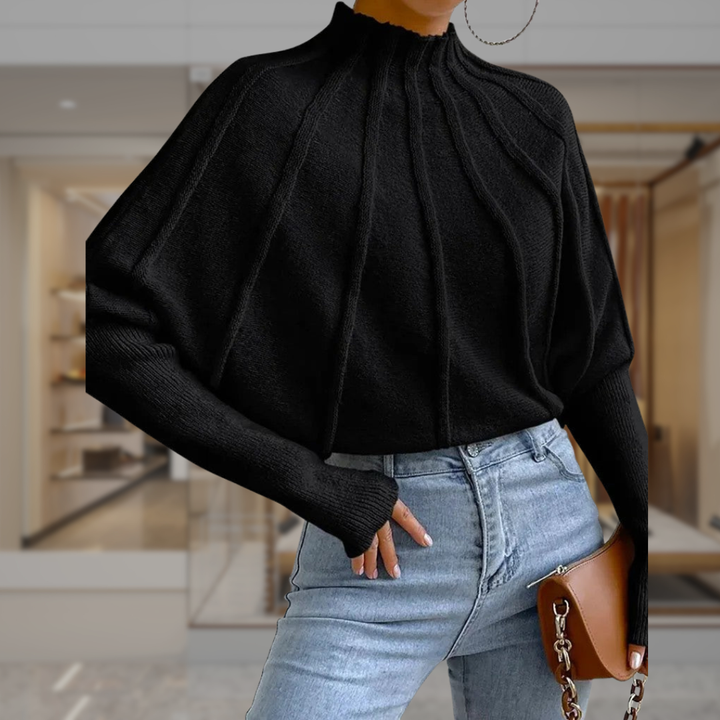 Women’s Mock Neck Pullover Sweater | Kate