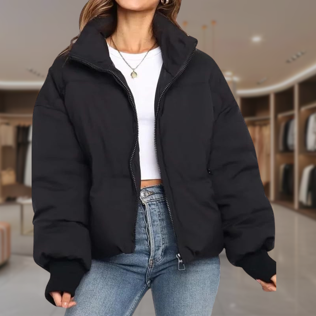 Women’s Cropped Quilted Puffer Jacket | Bria