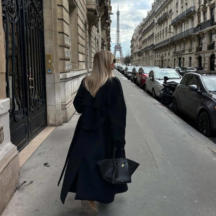 Women’s Double Breasted Wool Overcoat | Tiffany