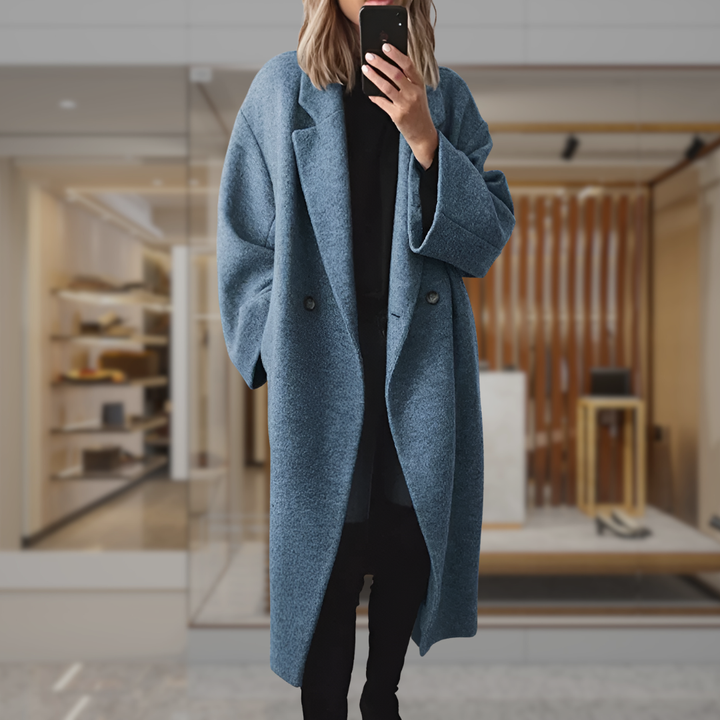 Women’s Double Breasted Wool Overcoat | Diana