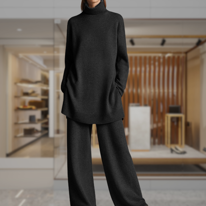 Women’s Oversized Turtleneck Sweater Set | Kayley