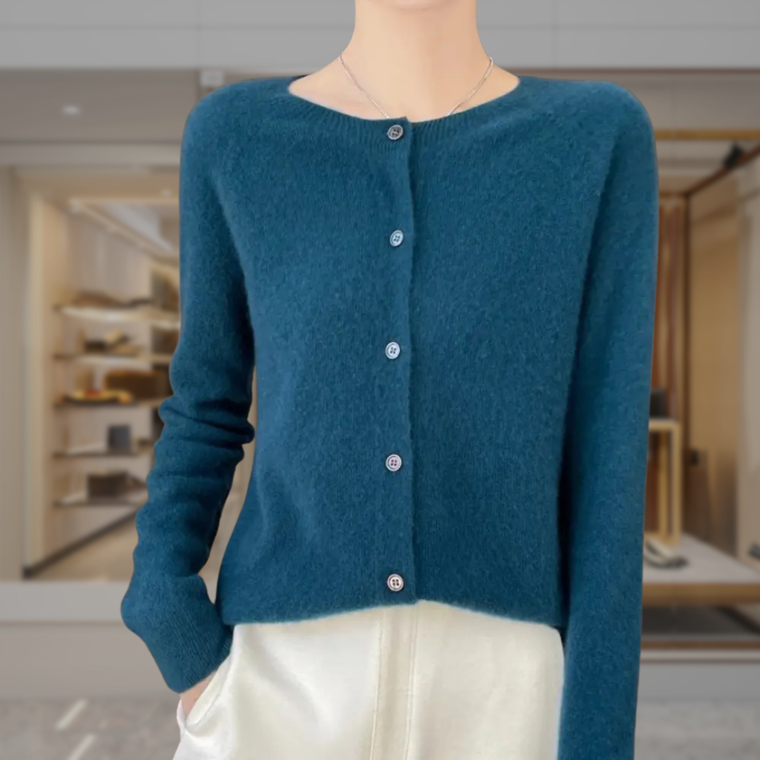 Women's Button Up Cropped Cardigan Sweater | Paityn