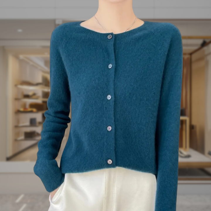 Women's Button Up Cropped Cardigan Sweater | Paityn