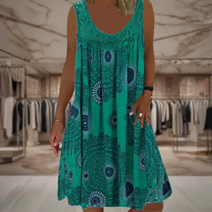 Women's Boho Casual Midi Dress | Maggie