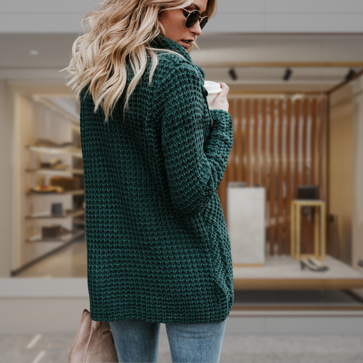 Women’s Chunky Knit Cowl Neck Sweater | Emilee