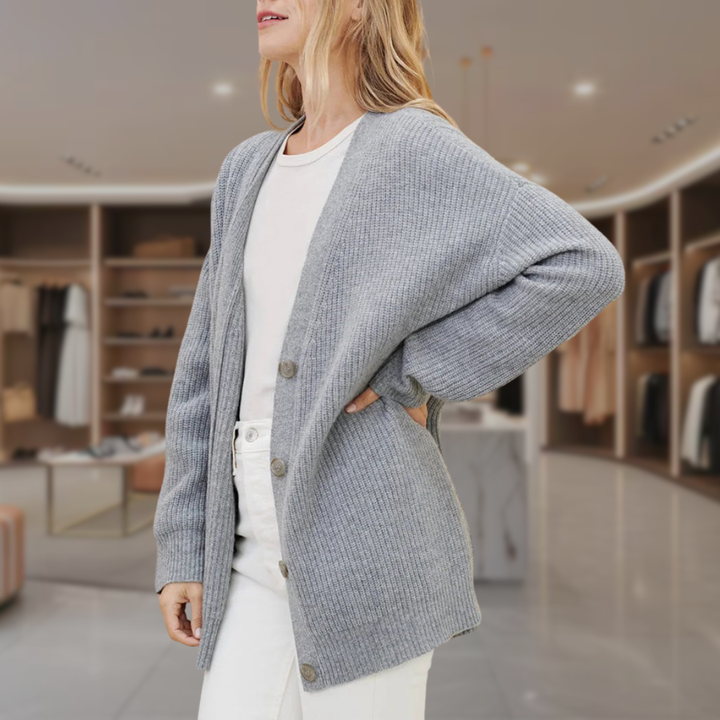 Women's Oversized Chunky Knit Cardigan Sweater | Ansley