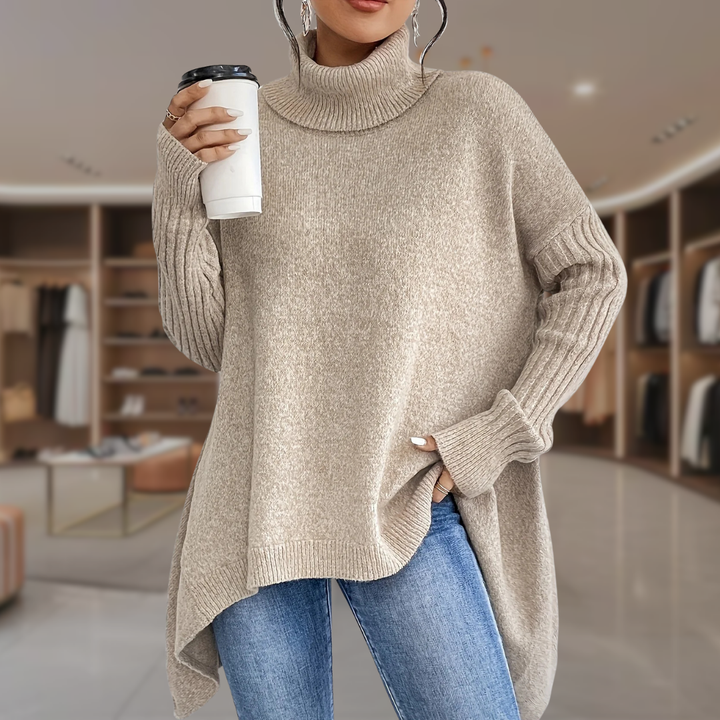 Women’s Oversized Turtleneck Pullover Sweater | Vivian