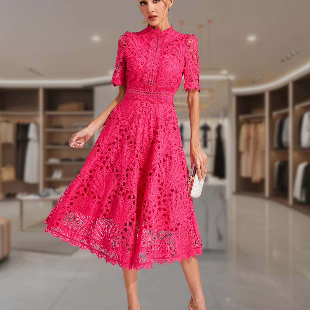 Women’s Lace Formal Midi Dress | Paris