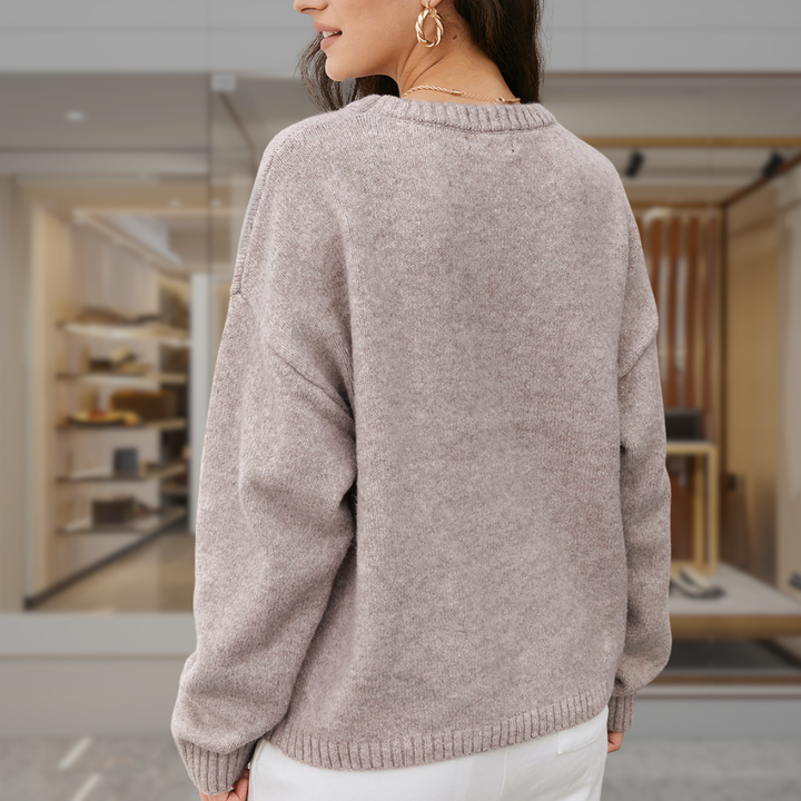 Women's Cashmere Crewneck Sweater | Mariela
