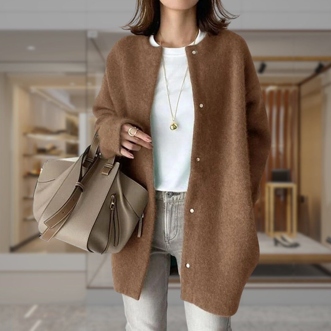 Women’s Mohair Longline Button Up Cardigan | Alyvia