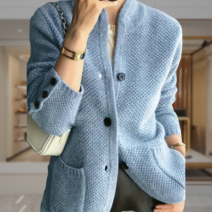 Women’s Cashmere Button Front Cardigan | Zoey