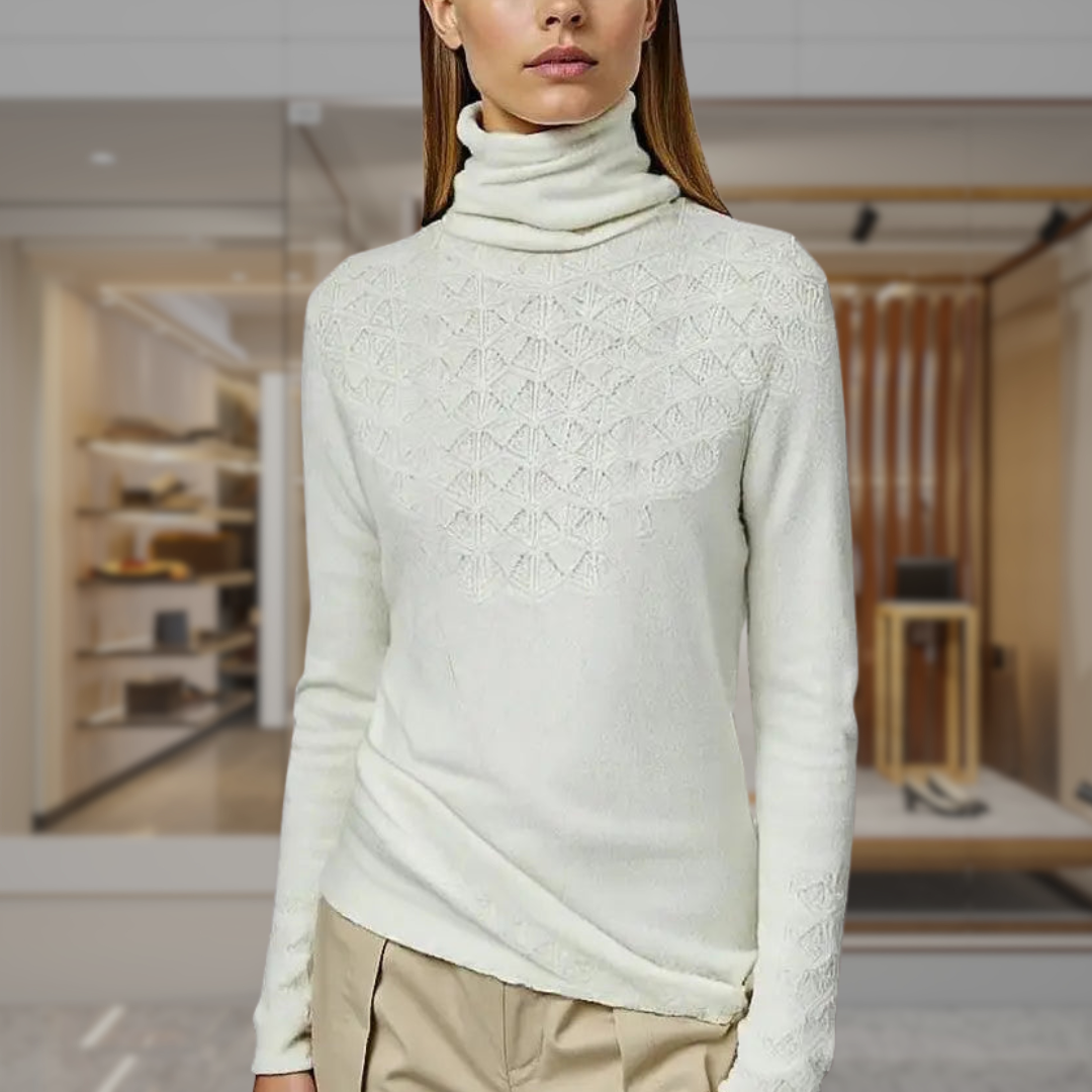 Women's Cashmere Turtleneck Sweater | Janae