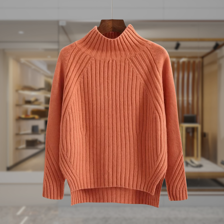 Women’s Mock Neck Pullover Sweater | Maia