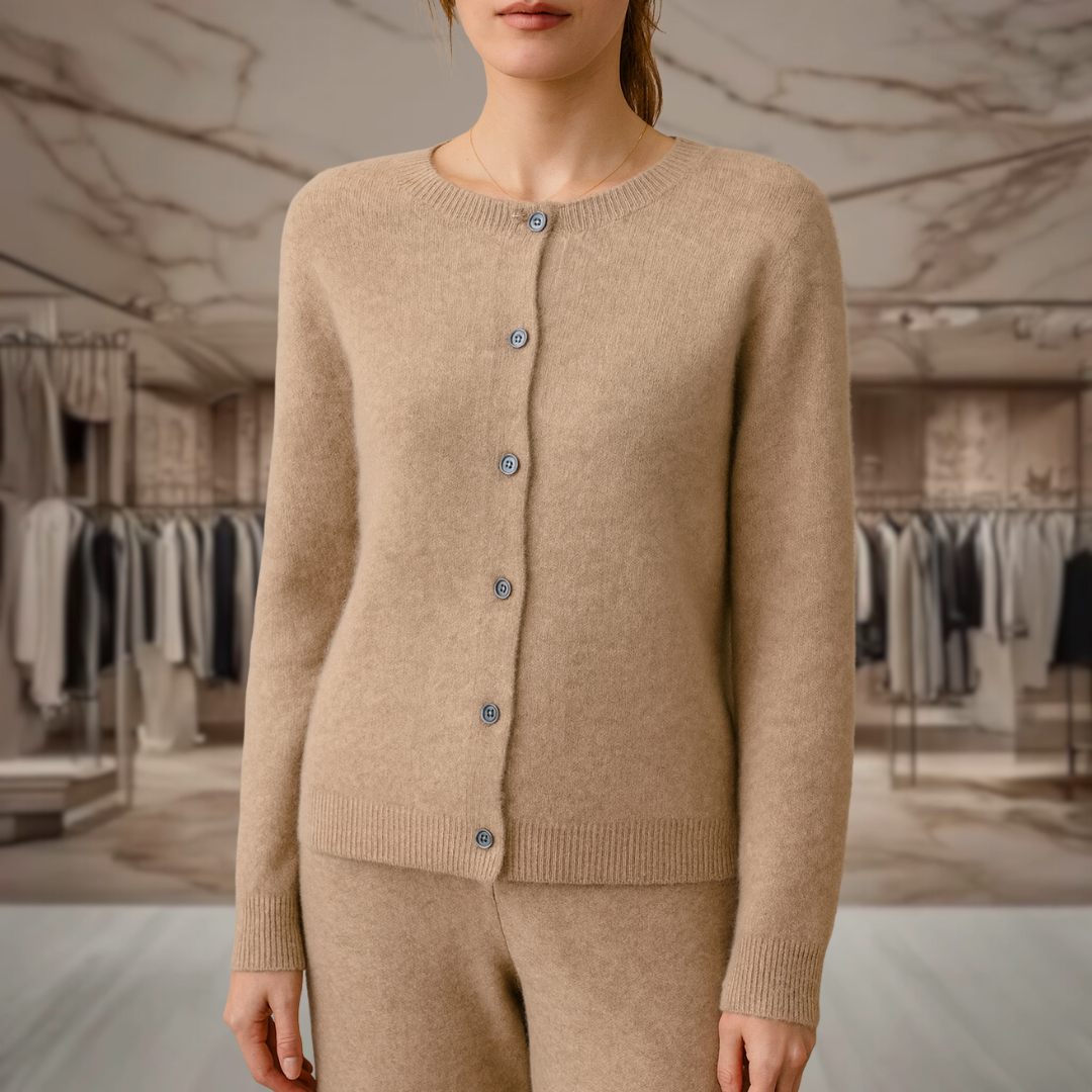 Women’s Cashmere Cardigan Button Up Sweater | Alexa