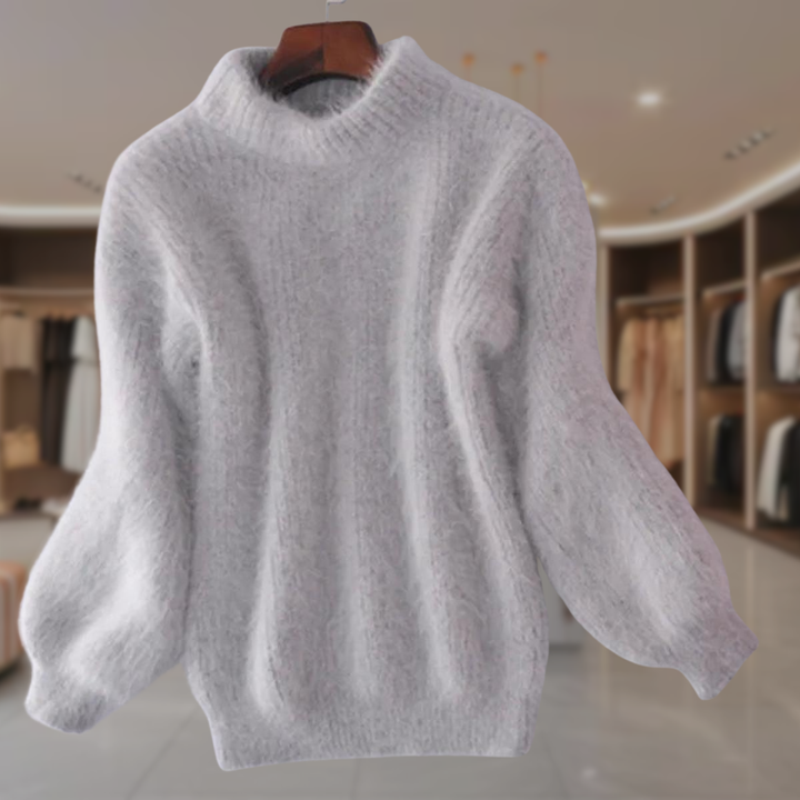 Women’s Alpaca Mock Neck Sweater | Jayda