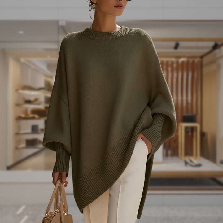 Women's Oversized Poncho Sweater | Tessa