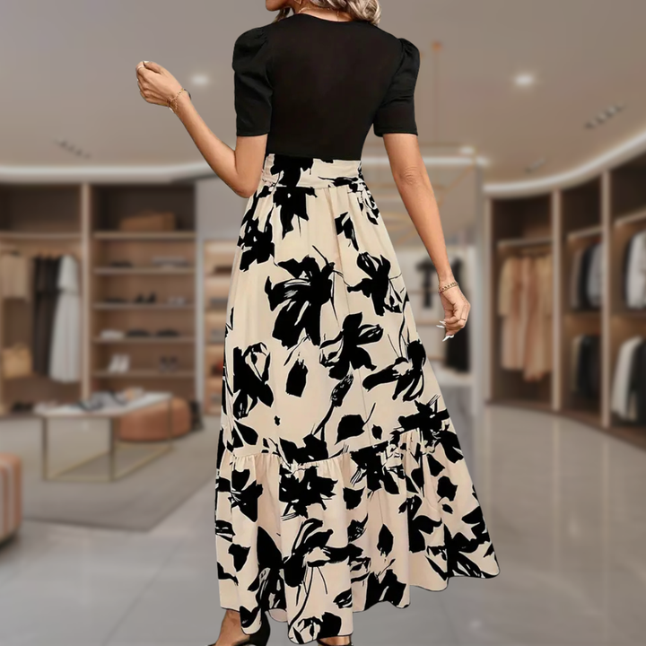 Women’s Floral Puff Sleeve Midi Dress | Julie