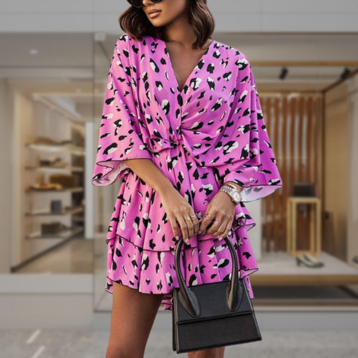 Women’s Floral Wrap Mini Dress | Laura