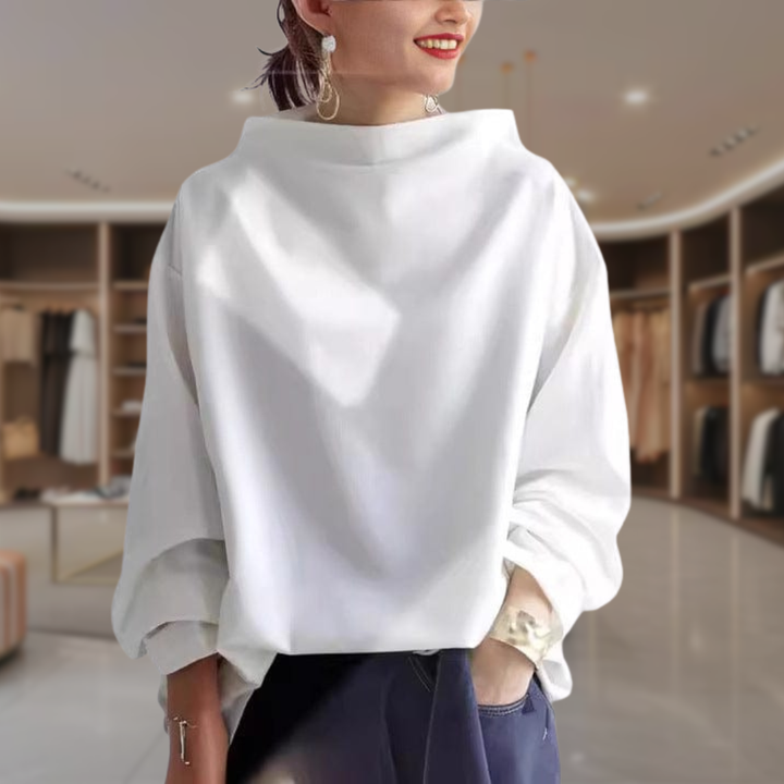 Women's Oversized Cowl Neck Sweater  | Eva