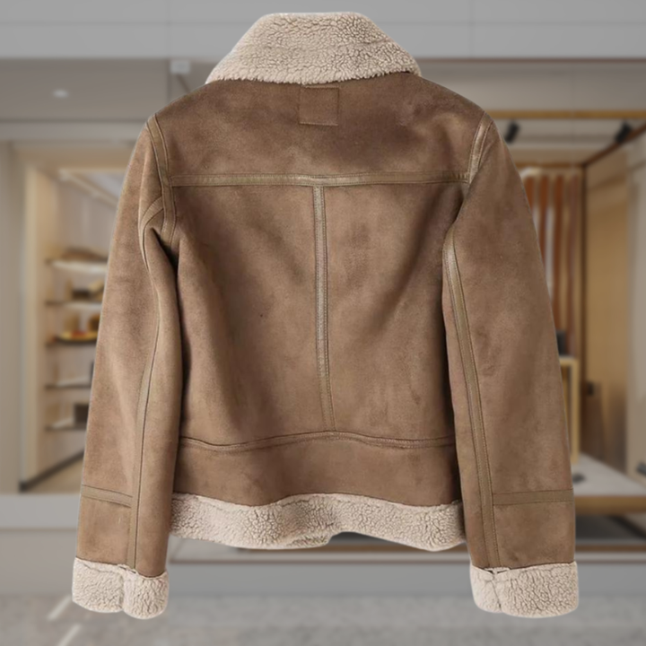 Women's Shearling Suede Moto Jacket | Chanel
