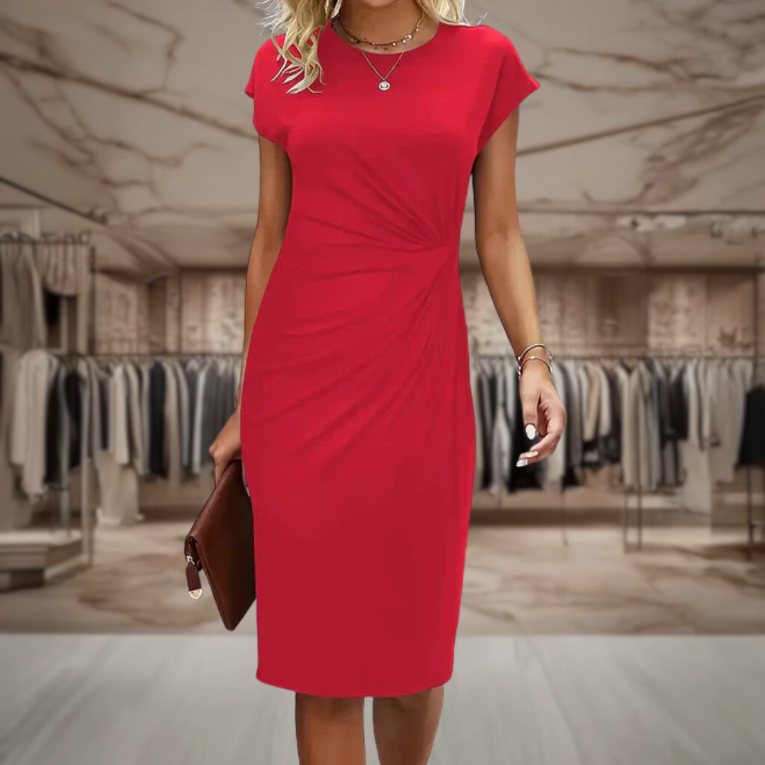 Women’s Ruched Midi Bodycon Dress | Nola