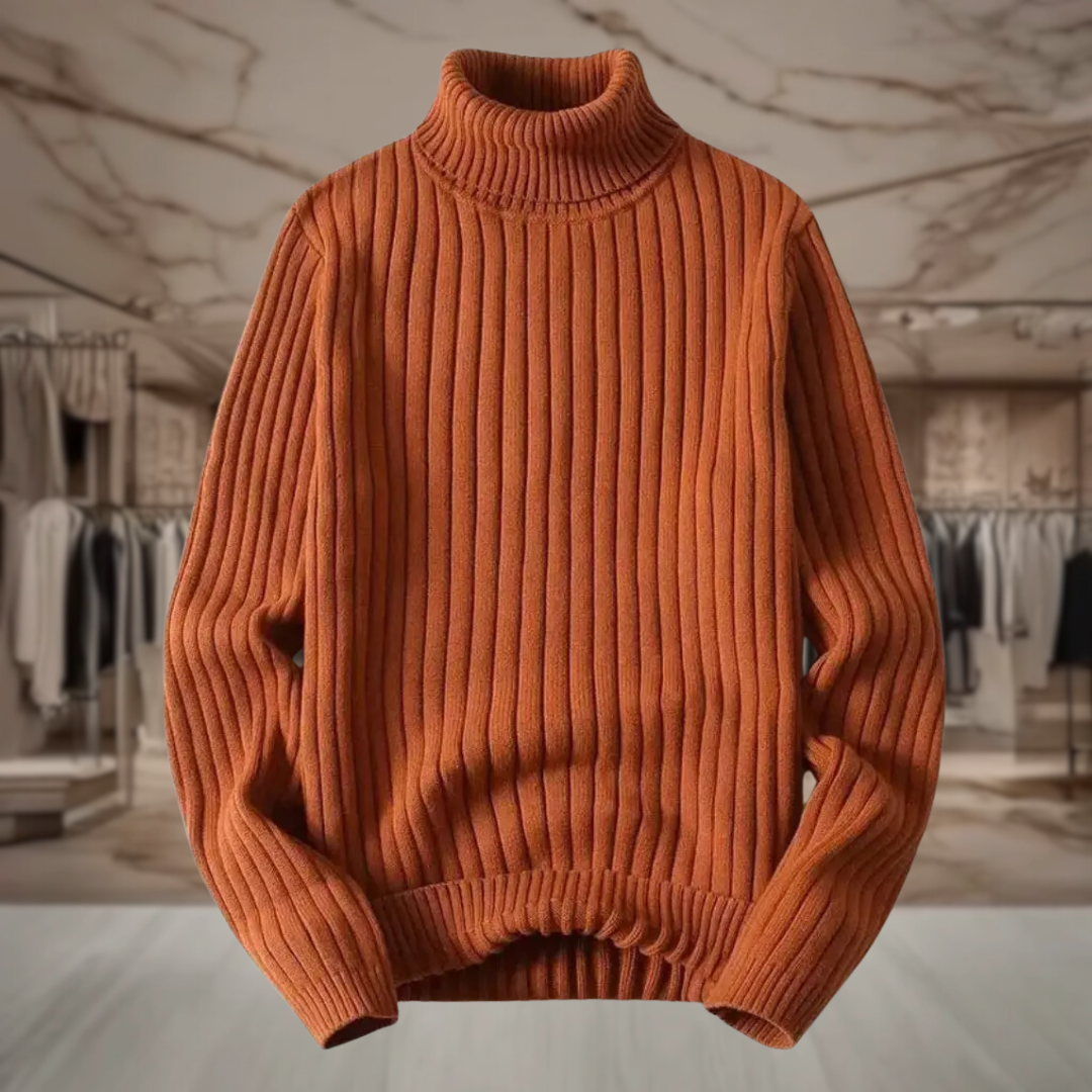 Women's Oversized Turtleneck Knit Sweater | Krystal