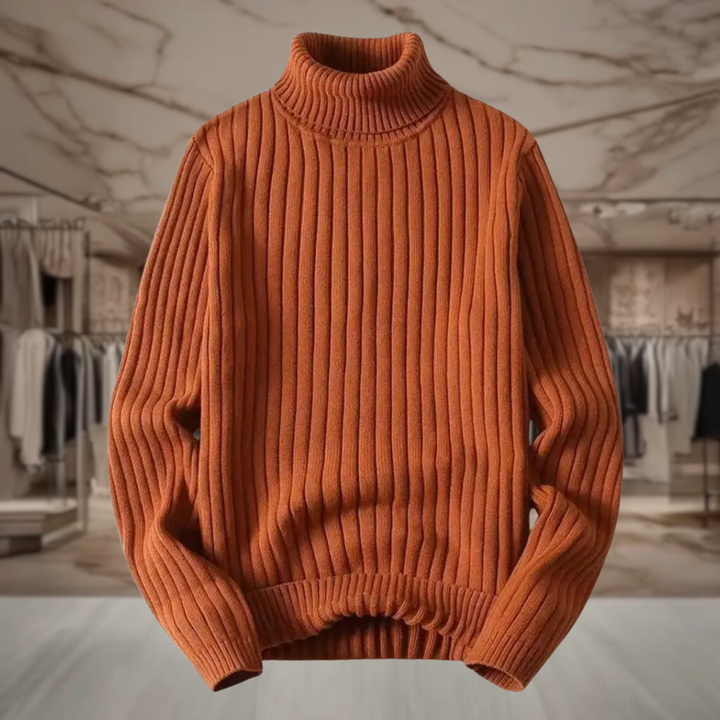 Women's Oversized Turtleneck Knit Sweater | Krystal