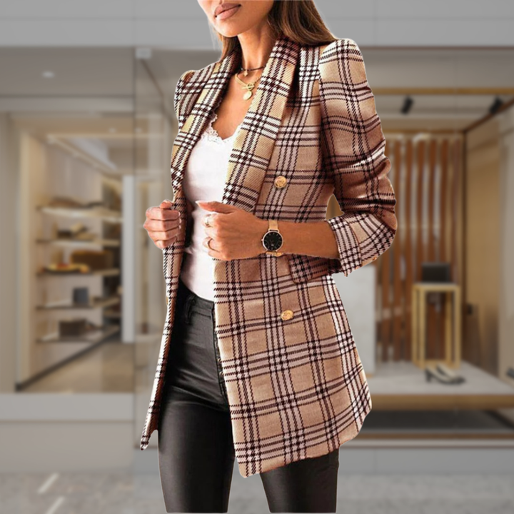 Women’s Double Breasted Suit Jacket | Sarah