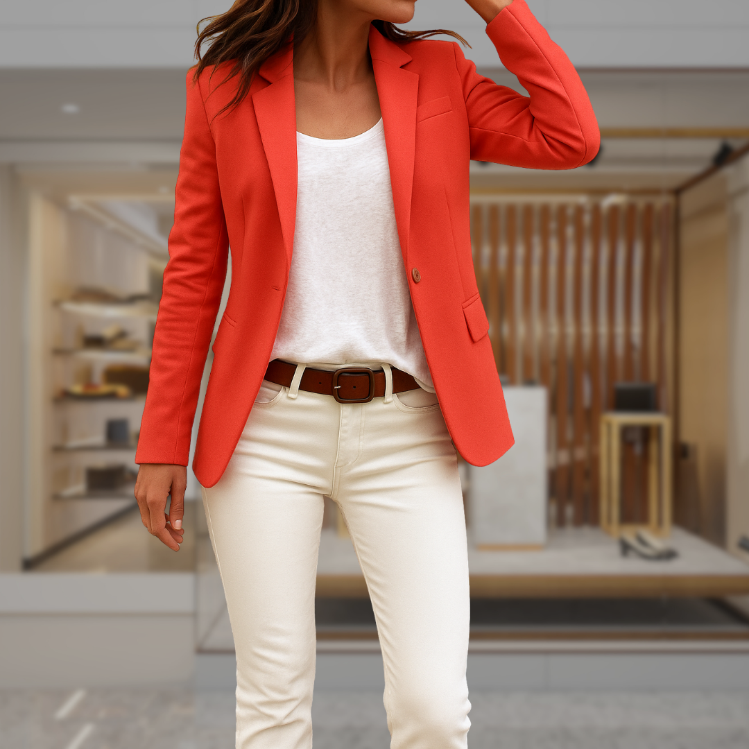 Women’s Tailored Single Button Blazer | Abby