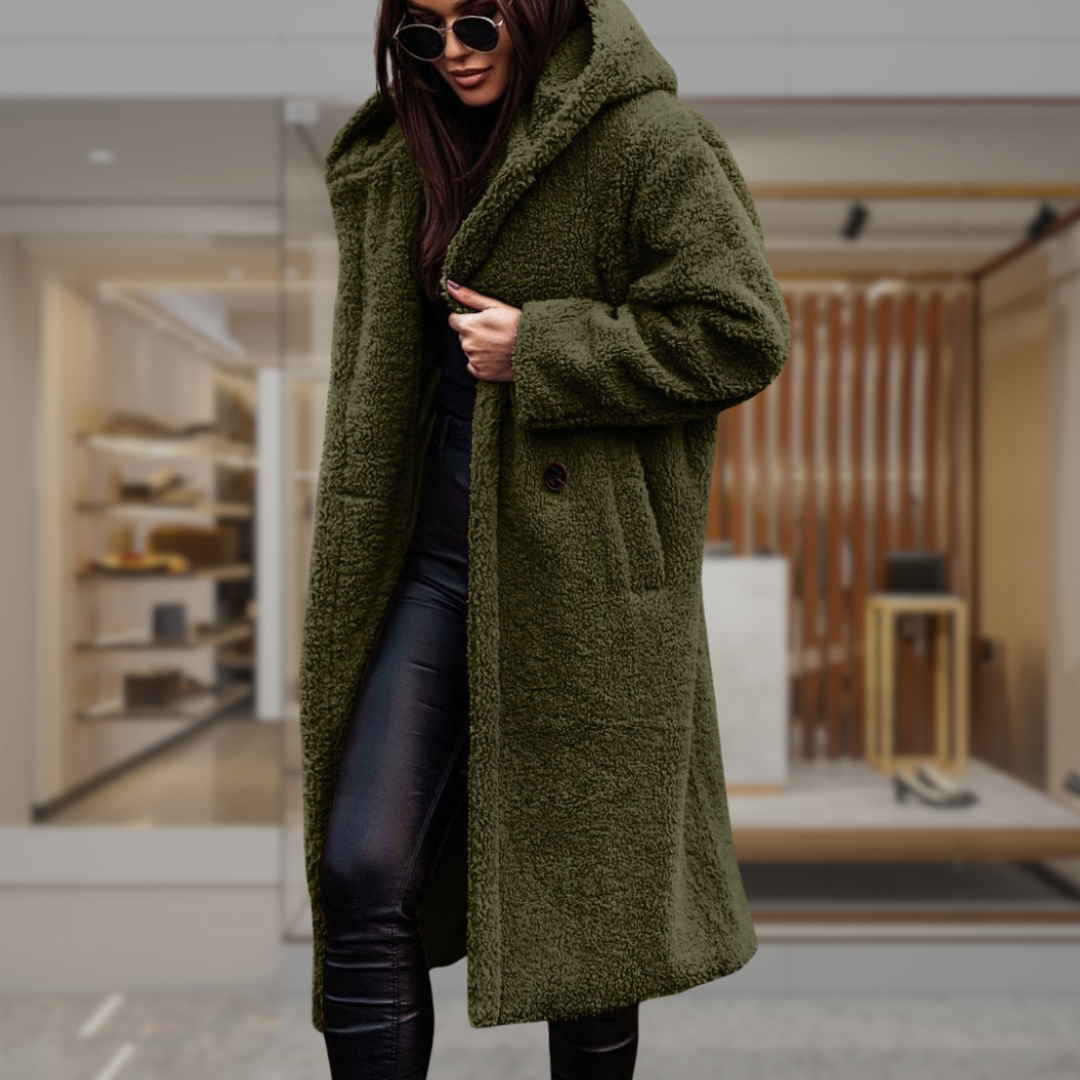 Women’s Teddy Long Overcoat | Akira