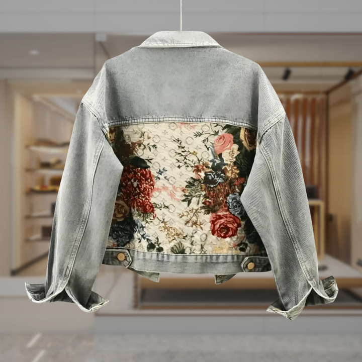 Women's Vintage Cropped Denim Jacket | Essence