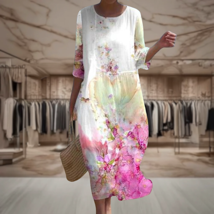 Women's Floral Long Sleeve Maxi Dress | Miah