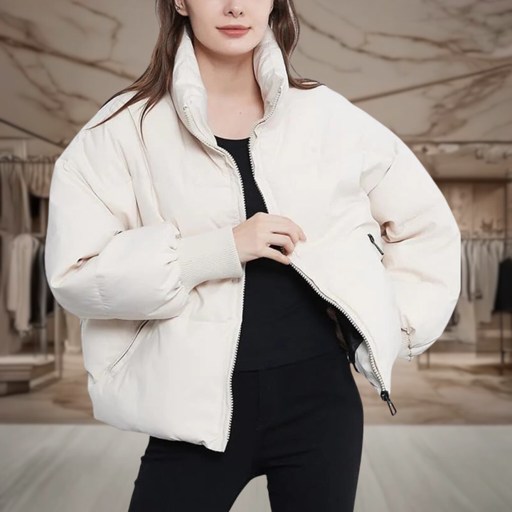 Women’s Cropped Quilted Puffer Jacket | Bria
