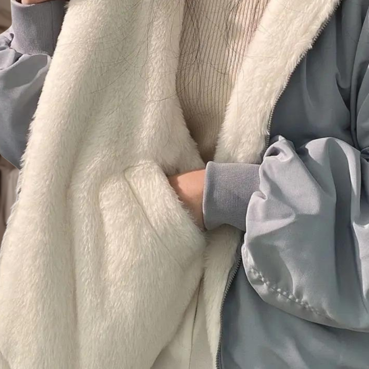 Women’s Oversized Sherpa Lined Bomber Jacket | Jaslyn