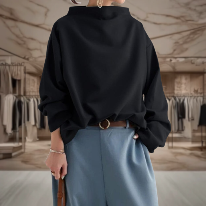 Women’s Mock Neck Pullover Sweater | Kiana