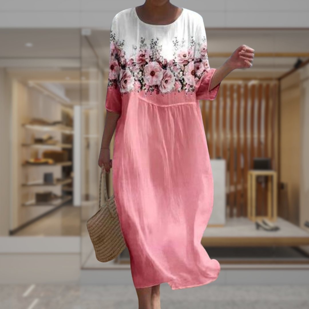 Women's Floral Long Sleeve Maxi Dress | Miah