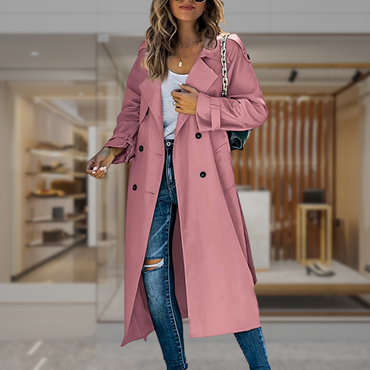 Women's Double Breasted Trench Coat | Aubree