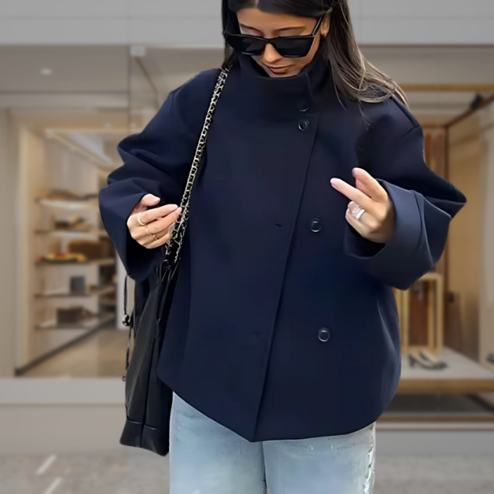 Women's Wool Cropped Coat | Ashlee